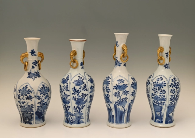 A very beautiful set of Chinese porcelain vases - image 4