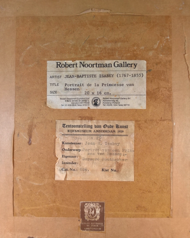 J.B. Isabey: portret van een Prinses van Hessen - afbeelding 2