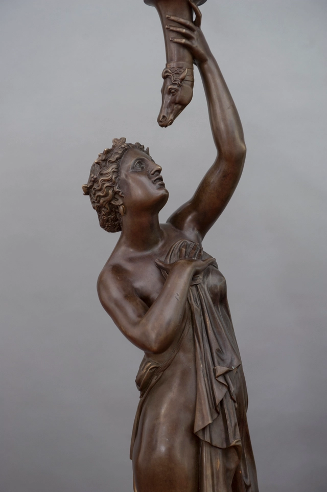 Une paire de bougeoirs adaptée pour l'électricité, vers 1880 - afbeelding 7