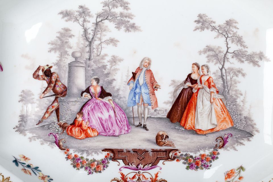 A rare Meissen ewer and octagonal basin - afbeelding 2