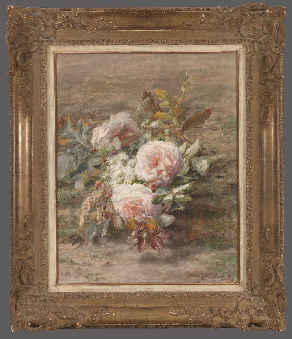 Flower still life with roses - afbeelding 2
