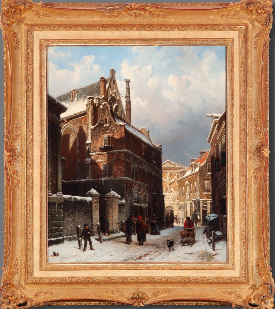 The Nieuwezijdskapel with the snow-covered Wijde Capelsteeg, the Burgerweeshuis in the distance - image 2