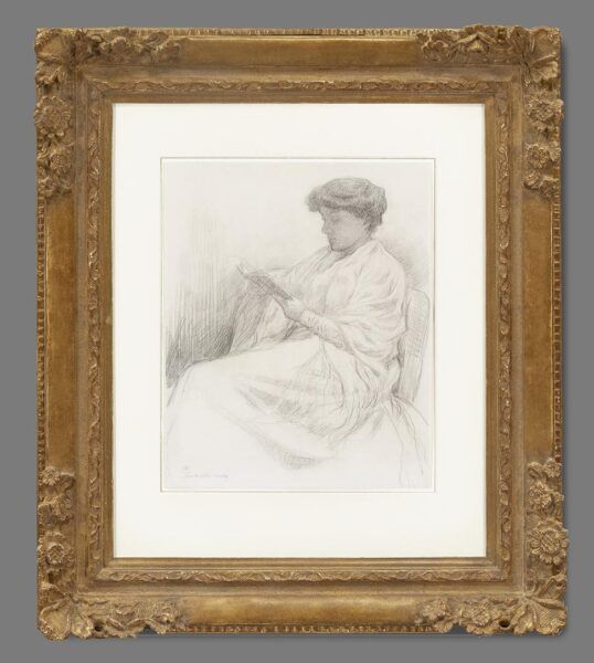 Théo van Rysselberghe (1862-1926) – Laure Flé Lisant - image 2