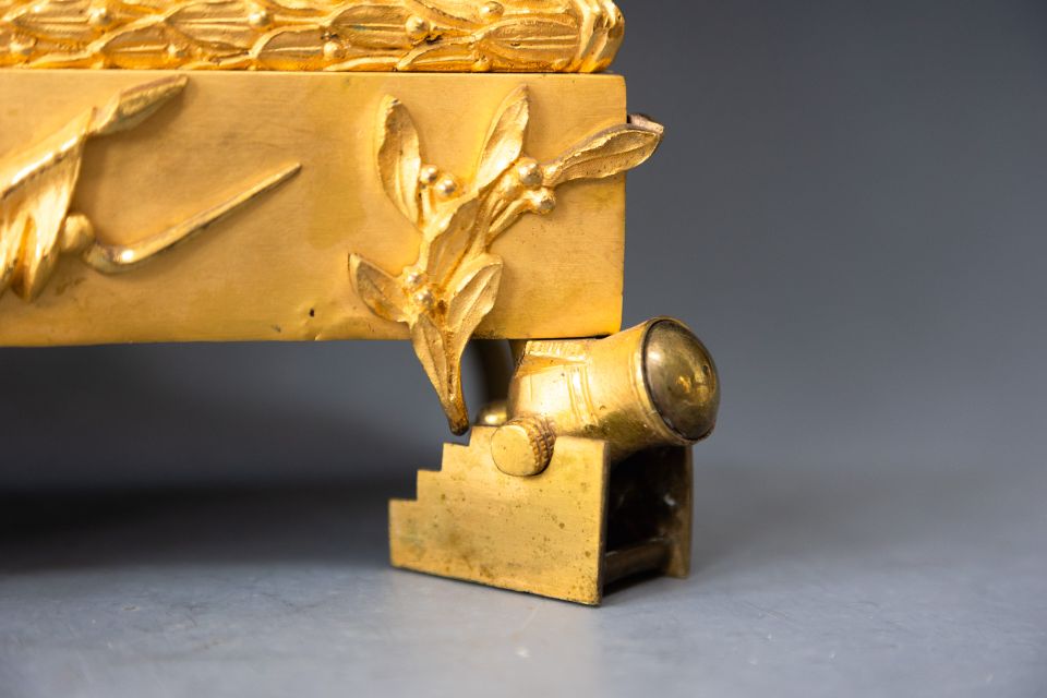 Sculptuur pendule, de glorie van Napoleon te paard, de Capitulatie van Ulm,  Louis Philippe ca. 1850. - afbeelding 3