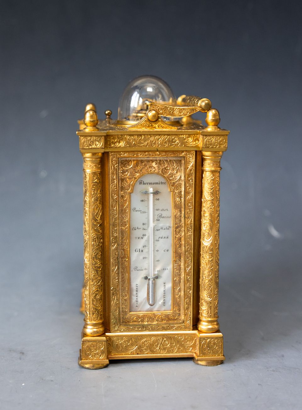 Extremely rare and fine carriage clock, attributed to Berrolla, Paris ca. 1840. - image 4