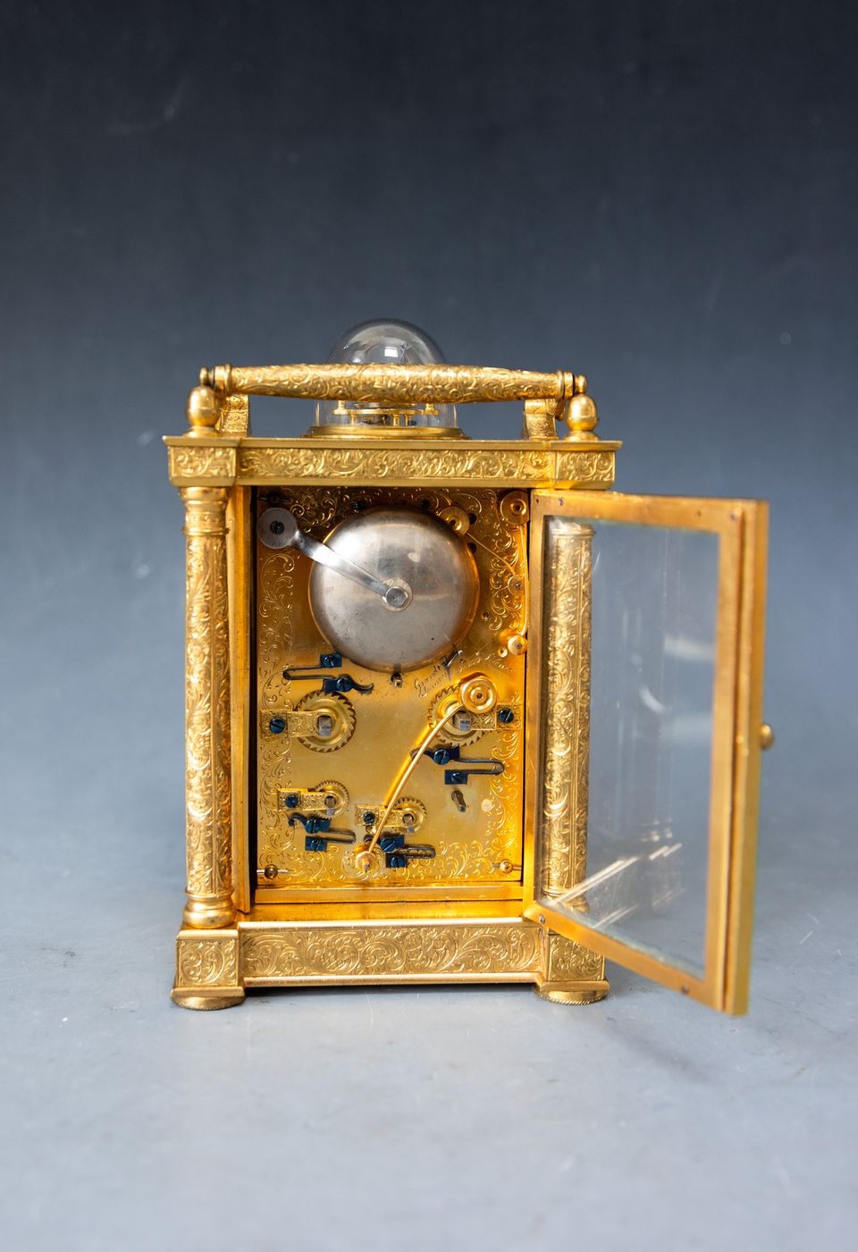 Extremely rare and fine carriage clock, attributed to Berrolla, Paris ca. 1840. - image 2