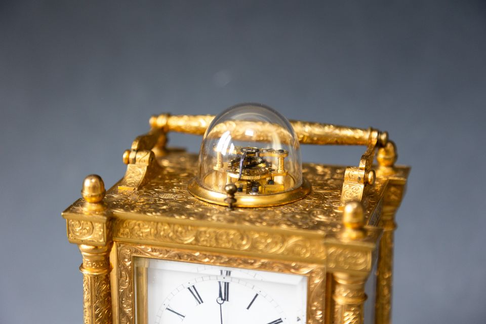 Extremely rare and fine carriage clock, attributed to Berrolla, Paris ca. 1840. - image 3