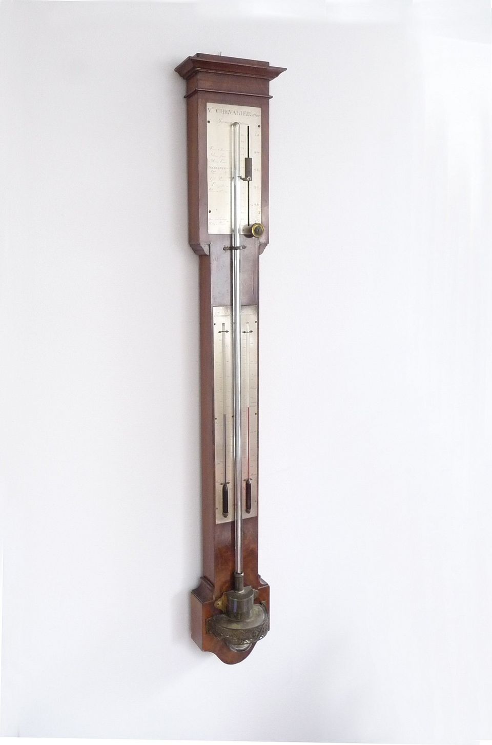 French Stick Barometer circa 1830 signed Vincent CHEVALIER ainé, Paris. - image 3