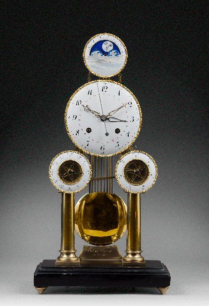 SOLD An important and fine multi-dial skeleton clock by Hubert Sarton à Liège, circa 1810. - image 4