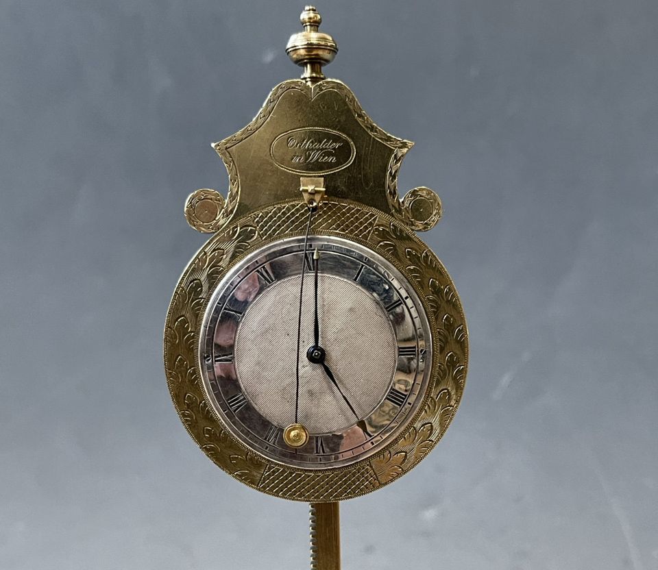 Elegant miniature ‘Zappler’ rackclock made by ‘Osthalder in Wien’ circa 1840 - image 2