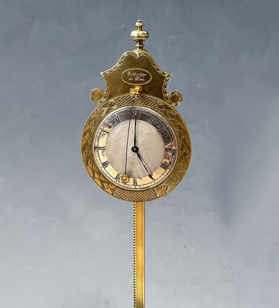 Elegant miniature ‘Zappler’ rackclock made by ‘Osthalder in Wien’ circa 1840 - image 5