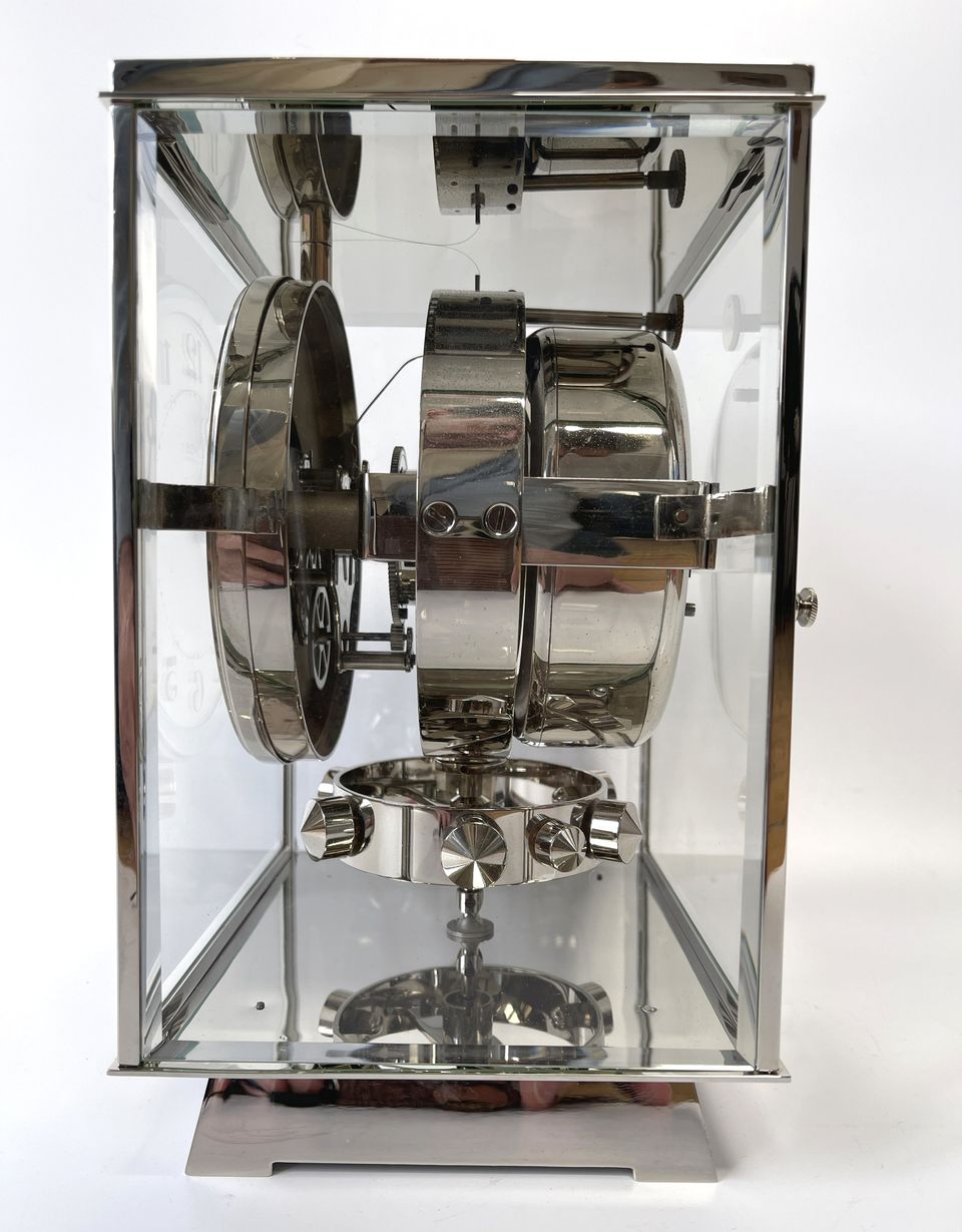 Een nikkelen Atmos klok, Reutter, no 8858 Frankrijk ca.1930. - afbeelding 3