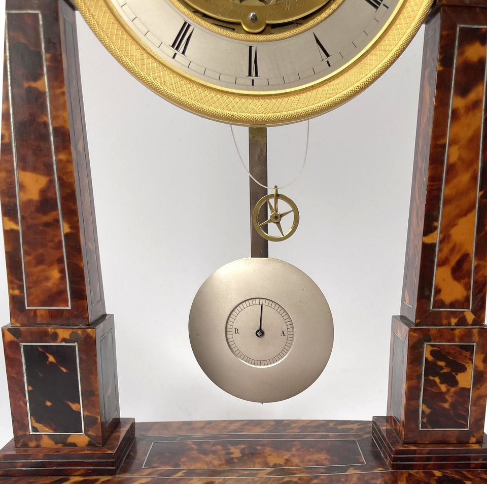 Viennese regulator, 'Mayer & Marenzeller in Wien', no 104, duration 1 month, tortoiseshell case,  ca. 1830-40. - image 4
