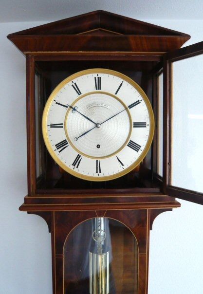 Elegant regulator - laterndluhr by ‘Ph.Happacher in Wien’, 1 month, mahogany, ca. 1820. - image 3