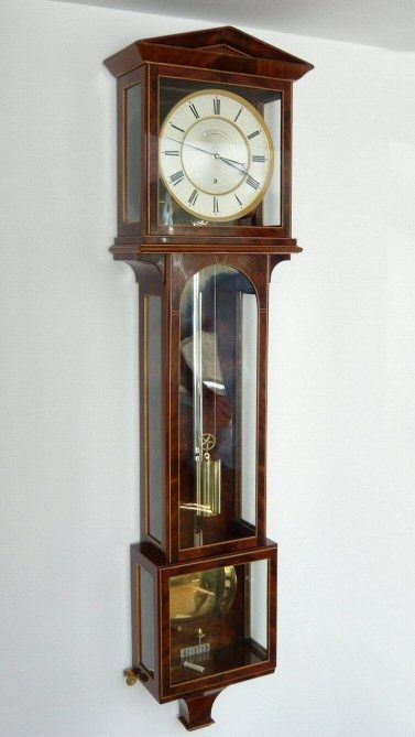 Elegant regulator - laterndluhr by ‘Ph.Happacher in Wien’, 1 month, mahogany, ca. 1820. - image 2