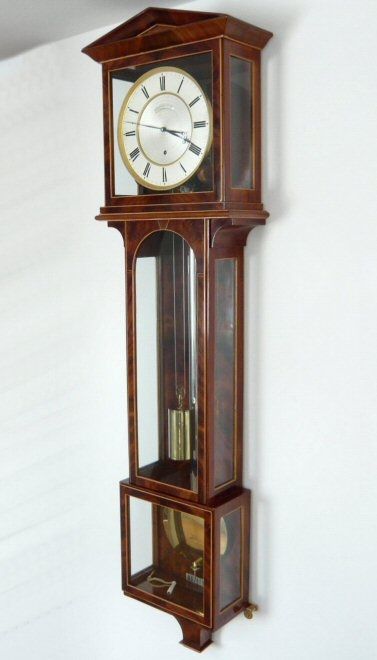 Elegant regulator - laterndluhr by ‘Ph.Happacher in Wien’, 1 month, mahogany, ca. 1820. - image 6