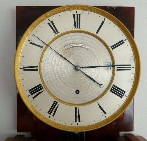 Elegant regulator - laterndluhr by ‘Ph.Happacher in Wien’, 1 month, mahogany, ca. 1820. - image 5