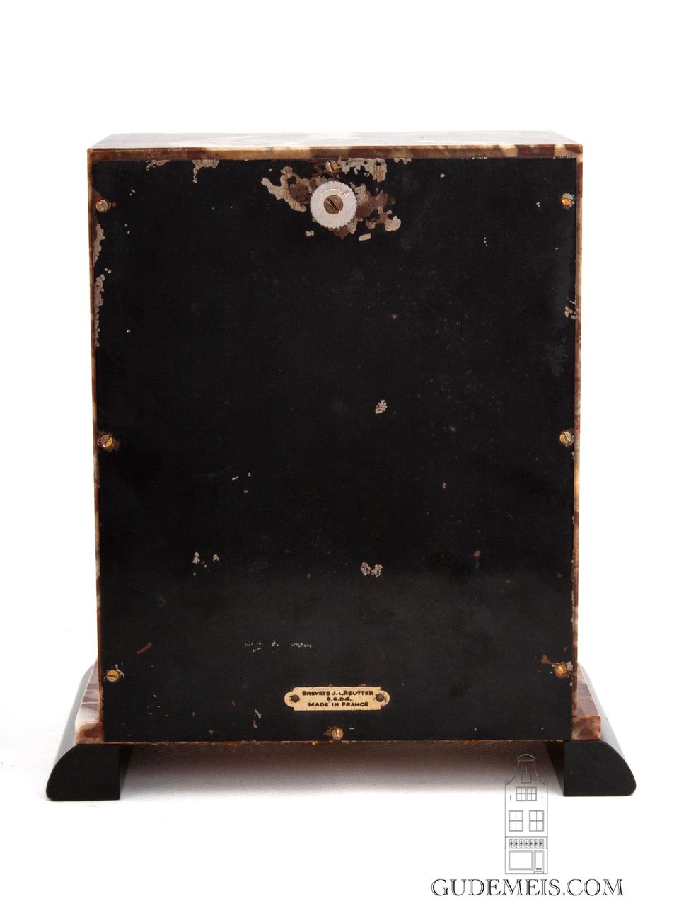 A French Art Deco marble Reutter patent atmos clock, circa 1932 - image 4