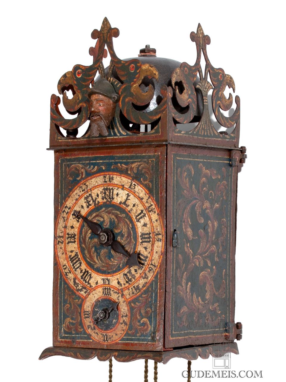 An early South German polychrome automaton wall clock, circa 1590. - image 3