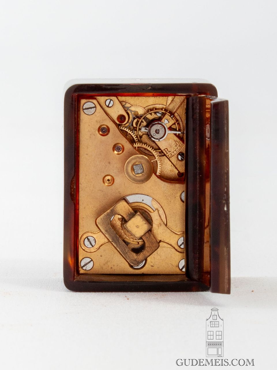 A sub miniature French Art Deco travel clock, circa 1920 - image 5