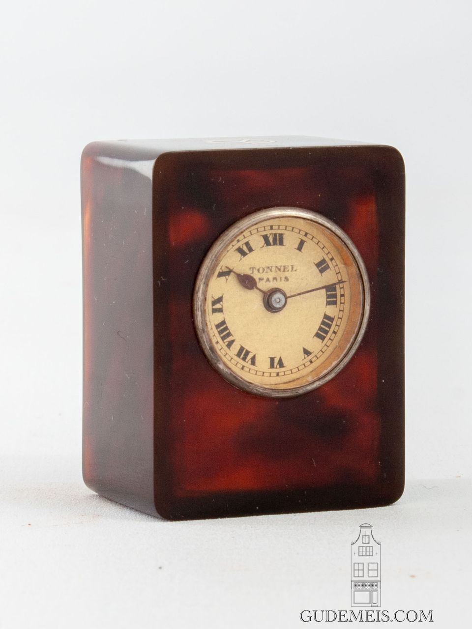 A sub miniature French Art Deco travel clock, circa 1920 - image 7
