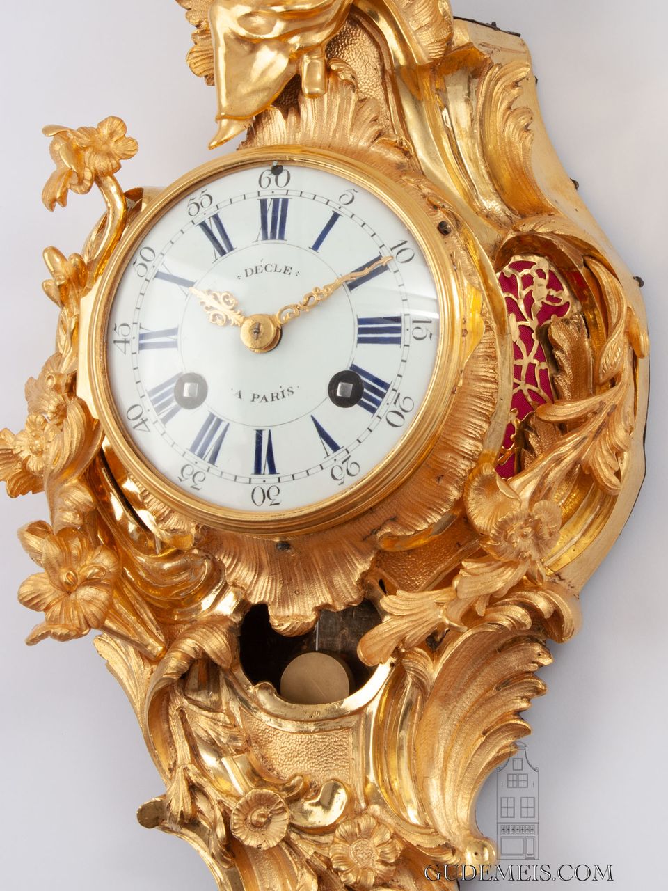 A fine French Louis XV ormolu cartel wall clock, Décle A Paris, 1754 - image 7