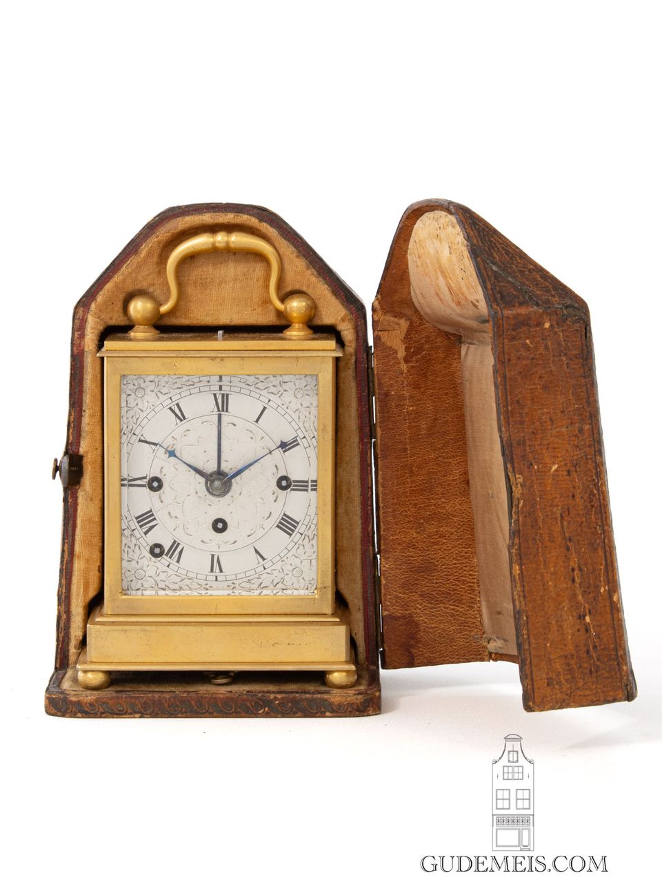 A small Austrian grande sonnerie travel clock, circa 1850. - image 6