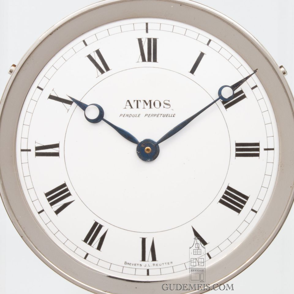 A French Art Deco nickel plated Reutter patent atmos clock, circa 1933 - image 6