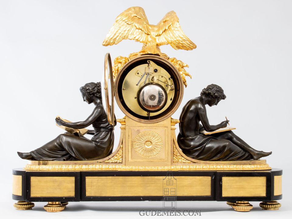 A large French Louis XVI mantel clock study and philosophy, Remond, circa 1790. - image 8