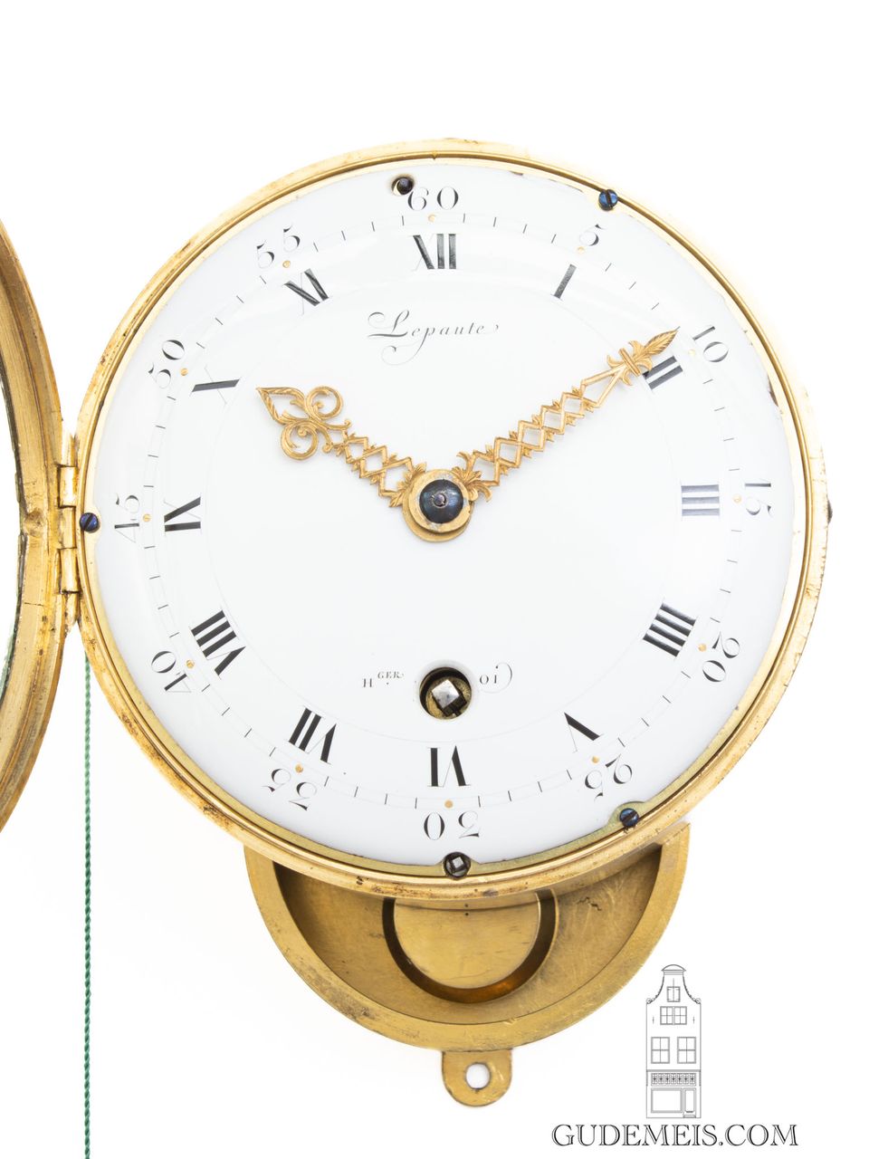 A rare French Louis XVI quarter repeating wall timepiece, Lepaute, circa 1783. - image 3