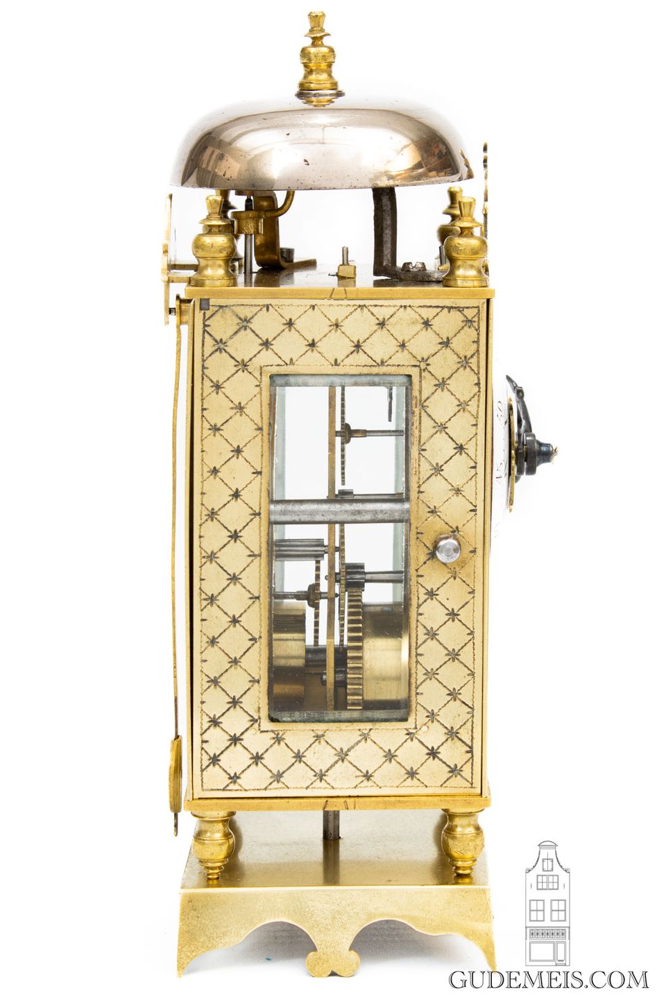 A miniature Northern French brass table lantern clock, circa 1780 - image 7