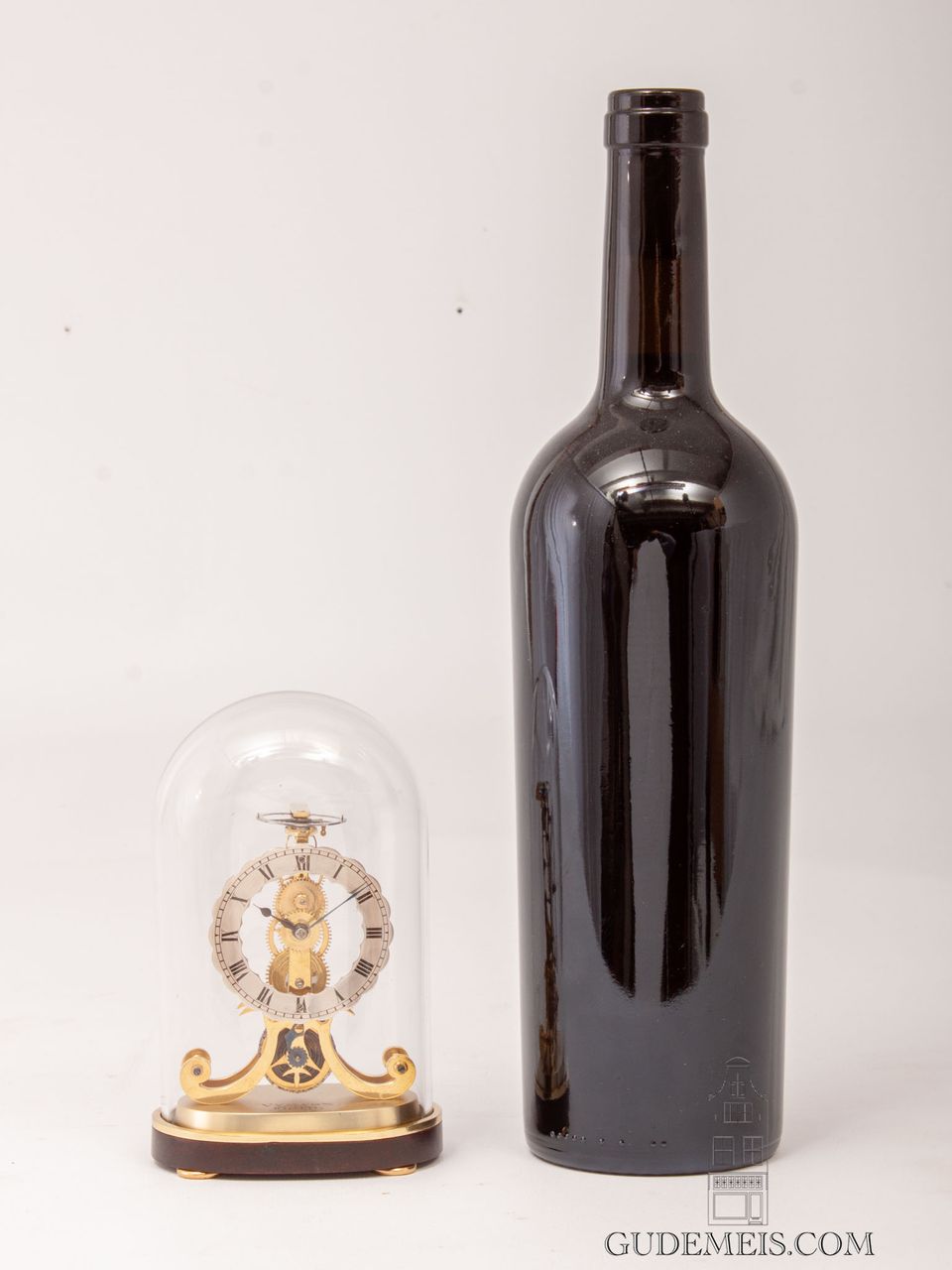 A miniature English brass skeleton clock, Fenton Bury, circa 1850. - image 7