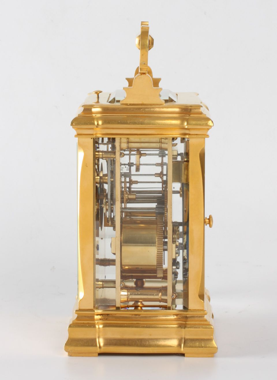 A French gilt brass carriage clock in unusual case, C. Prost, circa 1890. - image 4