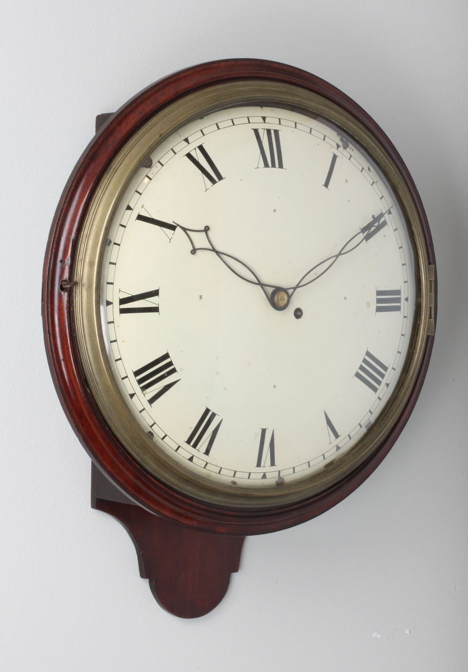 A fine English mahogany dial wall timepiece, circa 1820. - image 5
