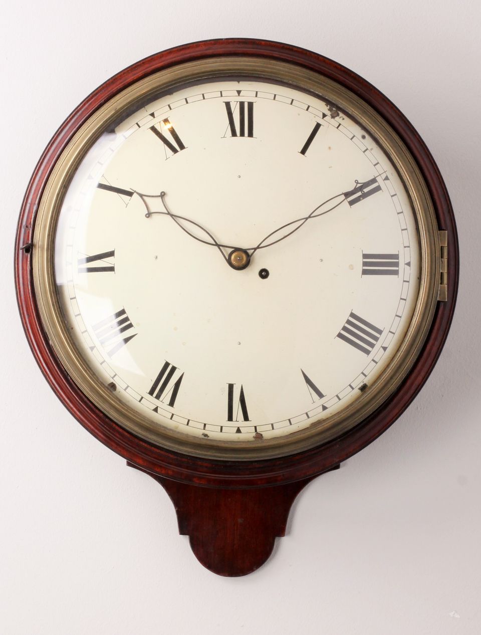 A fine English mahogany dial wall timepiece, circa 1820. - image 6
