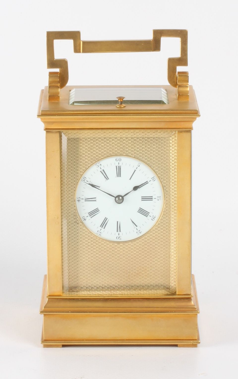A French gilt brass Anglaise carriage clock with repeat, circa 1880. - image 2