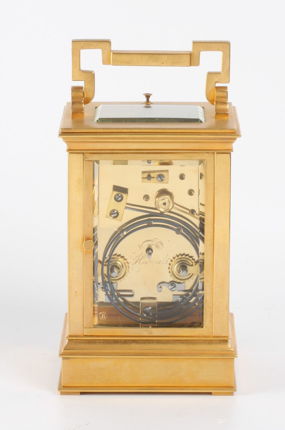 A French gilt brass Anglaise carriage clock with repeat, circa 1880. - image 4