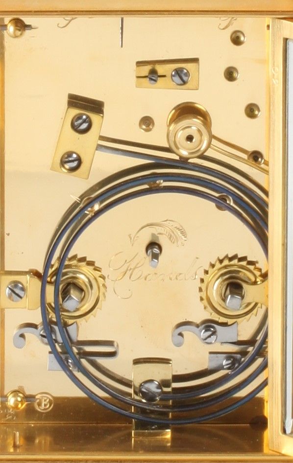 A French gilt brass Anglaise carriage clock with repeat, circa 1880. - image 5