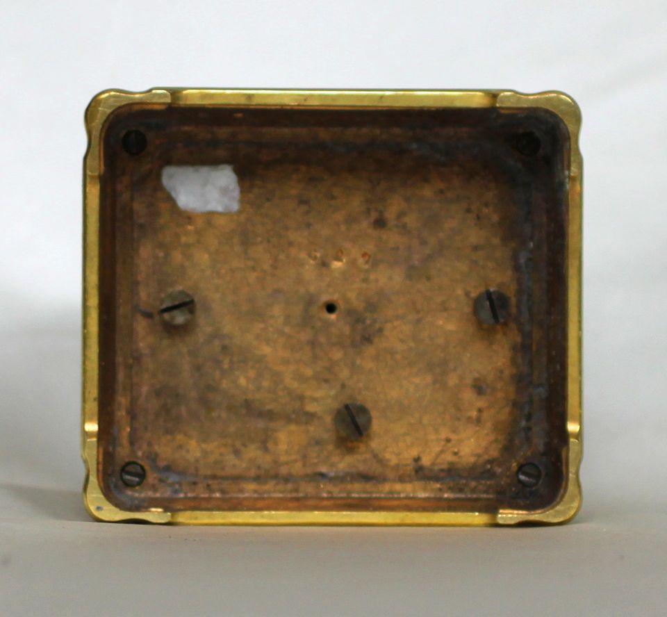 A French porcelain mounted gilt brass carriage alarm clock,circa 1880 - image 3