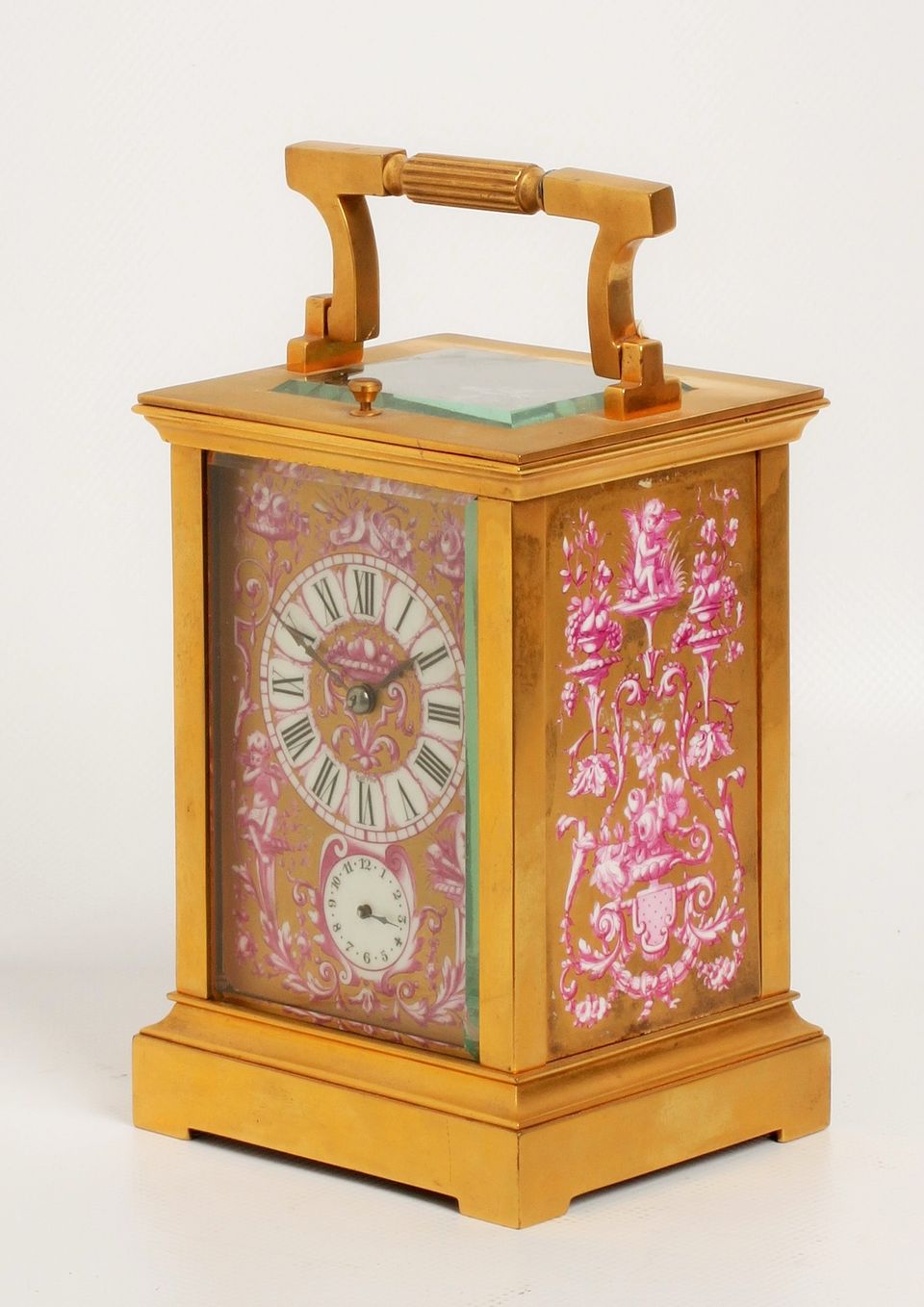 A French Sevres mounted quarter striking carriage clock sold by Shreve Crump & Low Boston, circa 1880 - image 3