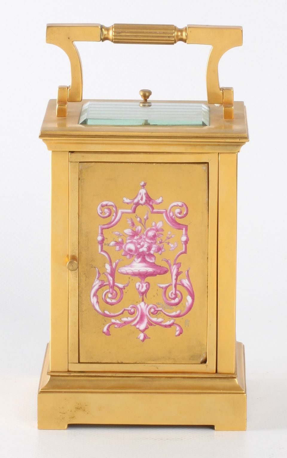A French Sevres mounted quarter striking carriage clock sold by Shreve Crump & Low Boston, circa 1880 - image 2