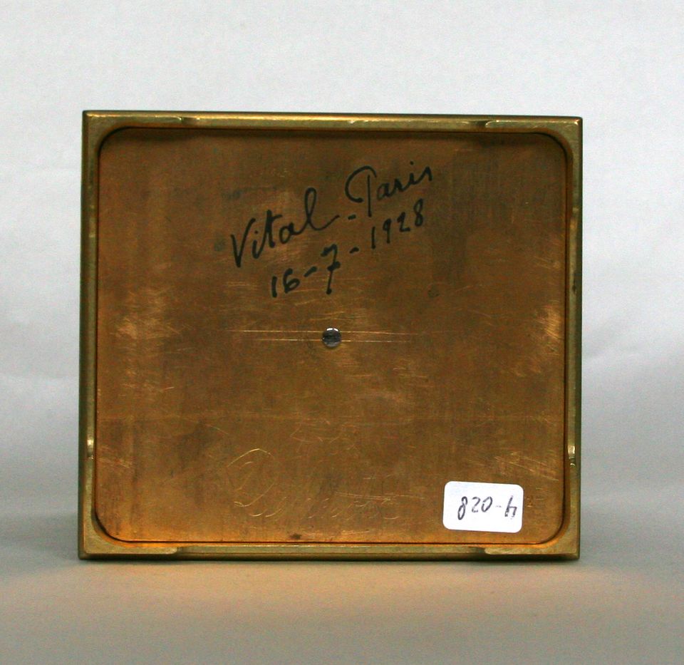 An attractive French brass paste set Anglaise carriage clock with alarm, circa 1900. - image 5