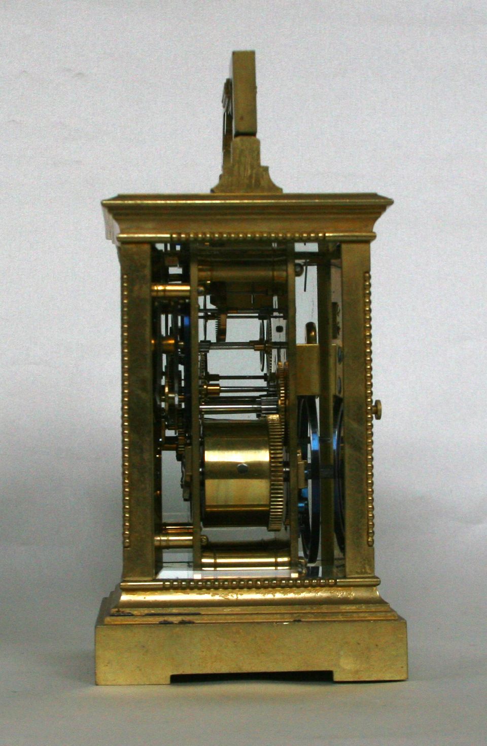 An attractive French brass Anglaise carriage clock with repeat, circa 1880. - image 3