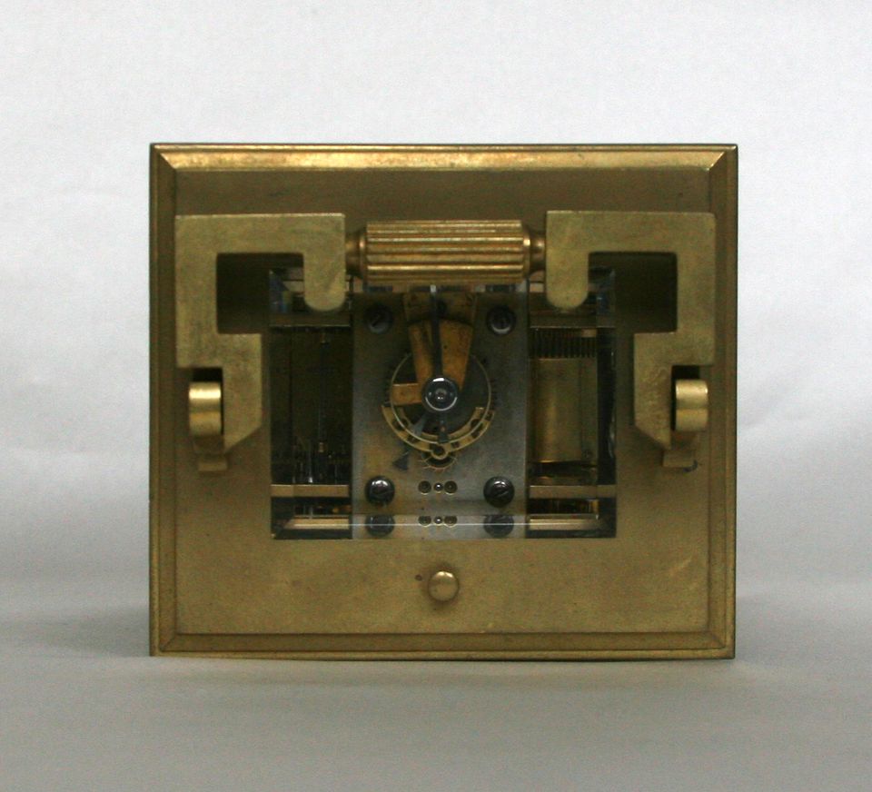 An attractive French brass Anglaise carriage clock with repeat, circa 1880. - image 5