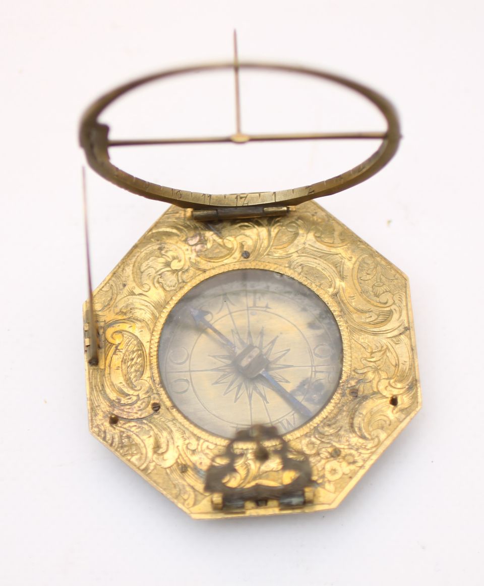 A German brass pocket sundial Andreas Vogler, circa 1740 - image 2