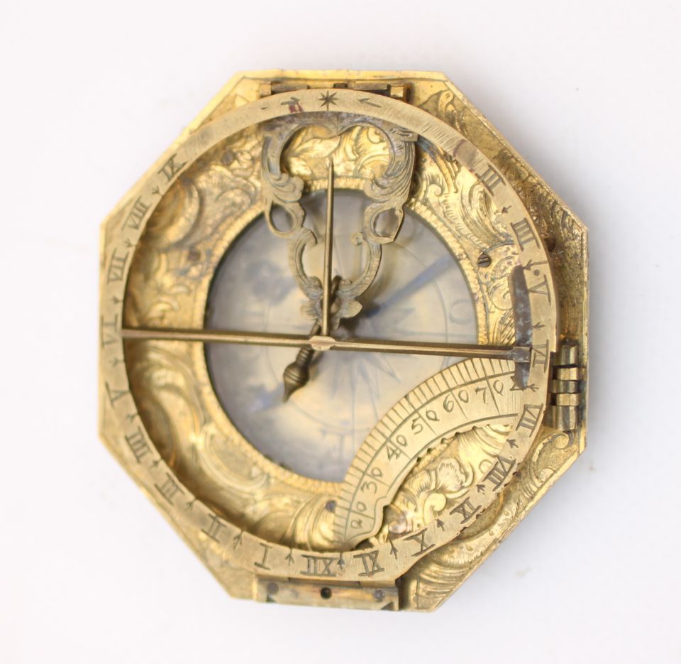 A German brass pocket sundial Andreas Vogler, circa 1740 - image 5