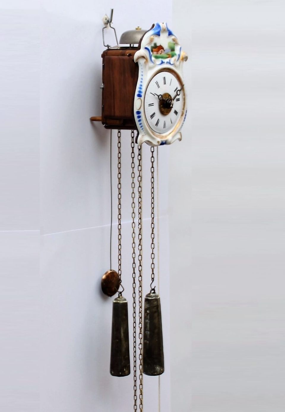 A small German 'Jockele' wall clock with alarm, circa 1860 - image 3