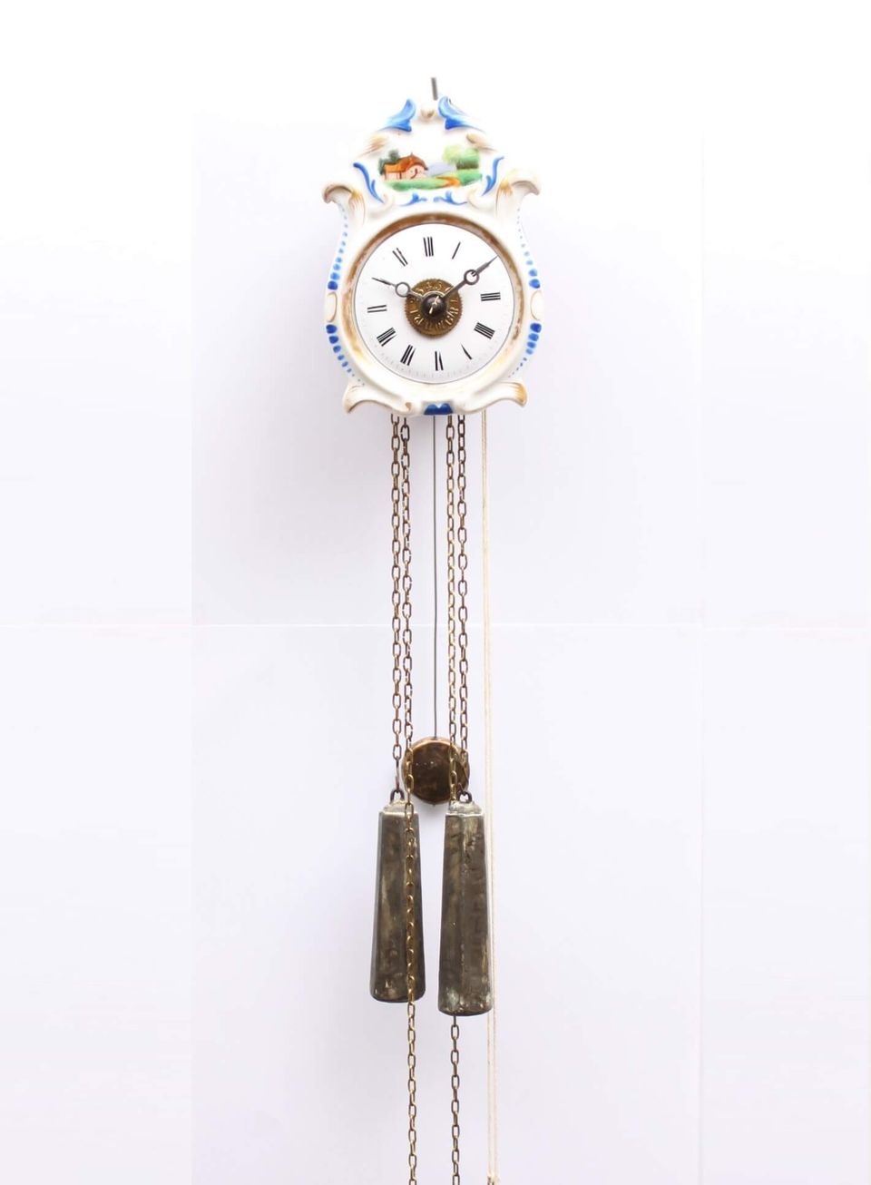 A small German 'Jockele' wall clock with alarm, circa 1860 - image 4