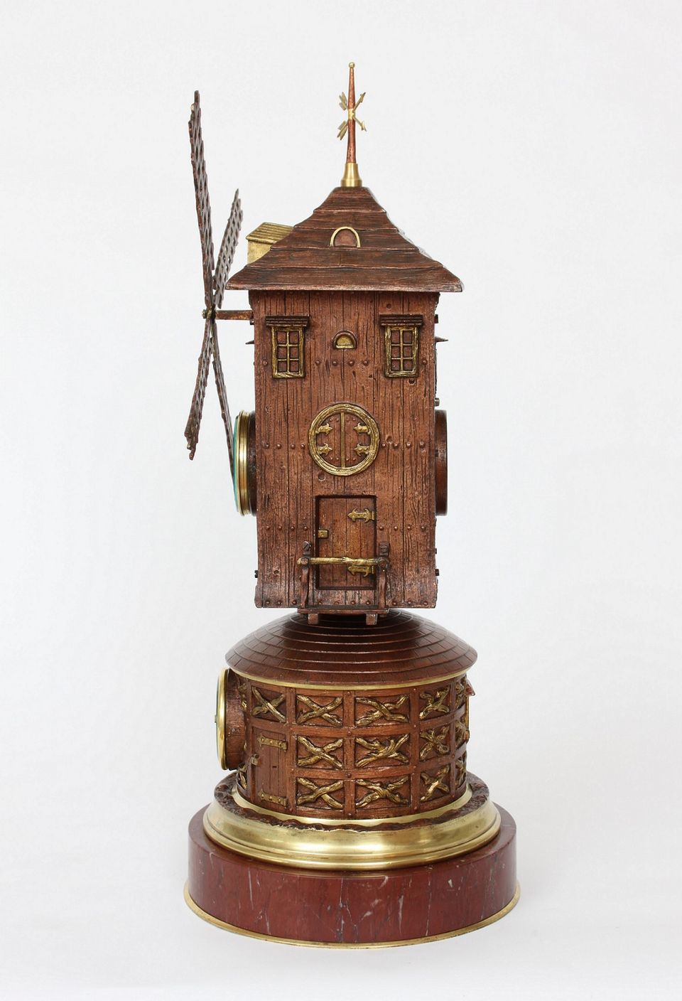 A rare French industrial mantel clock, windmill, circa 1880 - image 5
