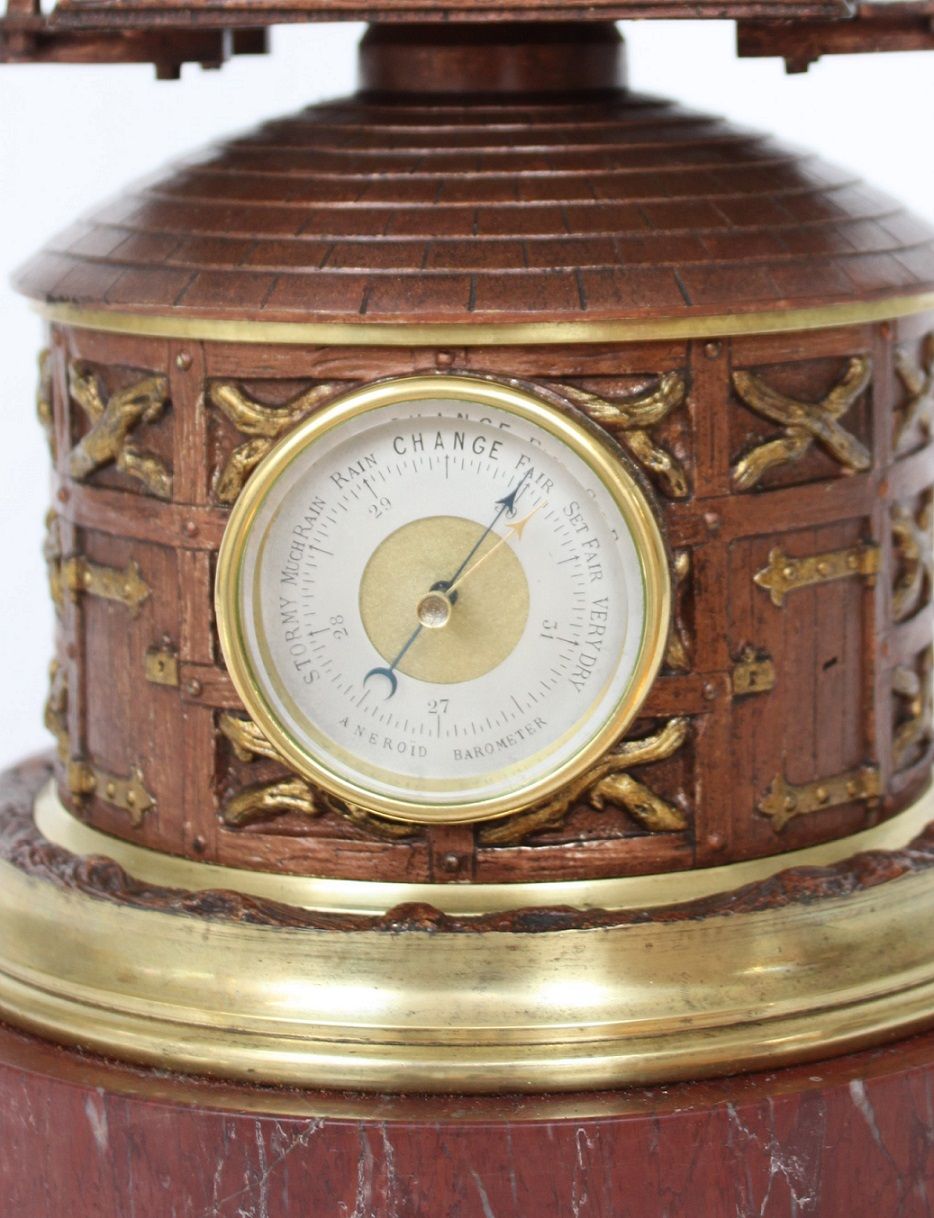 A rare French industrial mantel clock, windmill, circa 1880 - image 4